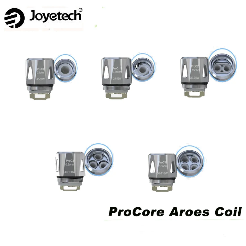 5 шт./лот оригинальная катушка Joyetech ProC1 S ProC2 ProC3 ProC4 Головка Катушки для ProCore Aries Tank и