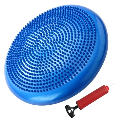 Blue Детские игрушки для упражнений для детей, подушка для занятий йогой, Массажная подушка для ног, тренировочный баланс, мяч, сенсорная игра, реквизит, комфортное расслабление - Цвет: Blue