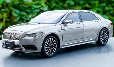Золотой 1:18 литая под давлением модель для Lincoln Континентальный lucuy Sedan Заводская игрушечная машинка миниатюрная коллекция оригинальная коробка - Цвет: Золотой