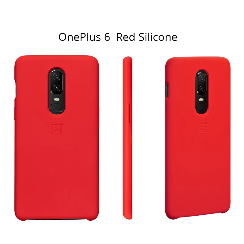 Силиконовый чехол для oneplus 6 официальный защитный чехол красного цвета one plus 6 coque oneplus 6 funda oneplus six