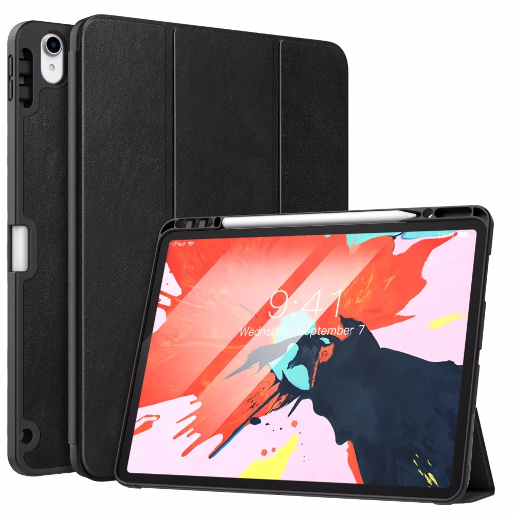 Чехол для iPad Pro 12 9 &quot2018 с держателем карандашей Apple [Поддержка магнитного