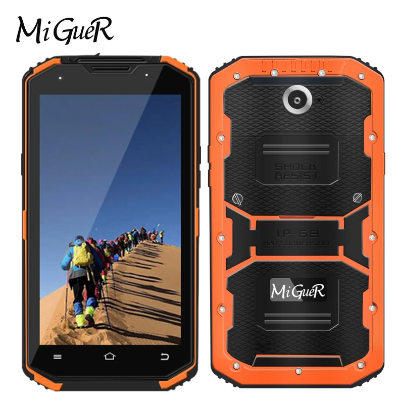 MiGueR A8 IP68 прочный смартфон 5 &quotHD 2 Гб ОЗУ 16 ПЗУ 3350 мАч MTK6735 четырехъядерный