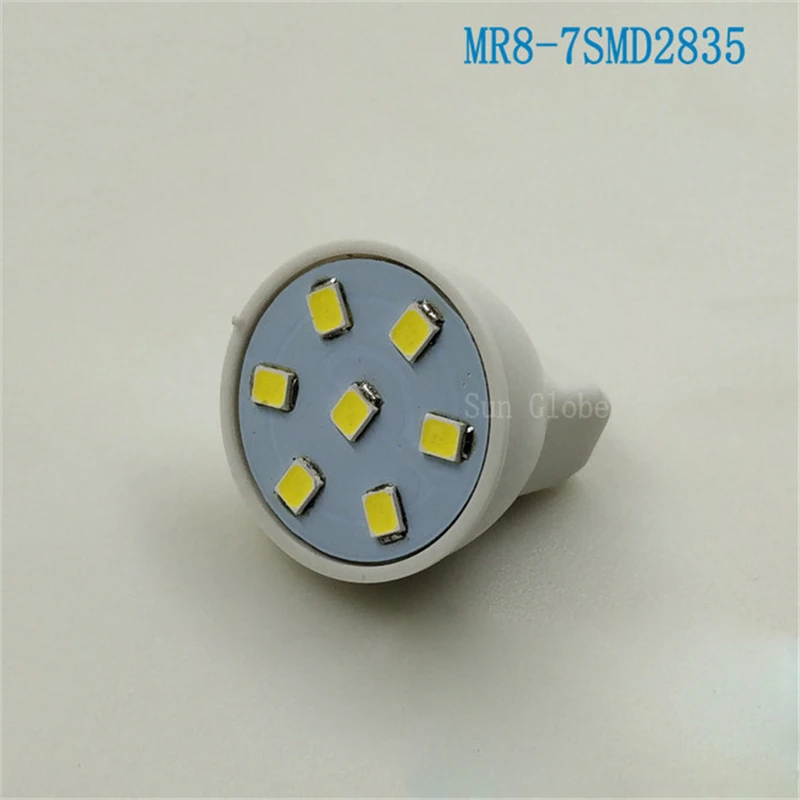 Новые MR8 лампада светодиодный настенный светильник переменного тока/DC12V 12-24V Bombillas светодиодный лампы Точечный светильник 6 светодиодный s 7 светодиодный S 5050 2835 SMD Lampara точечный светильник