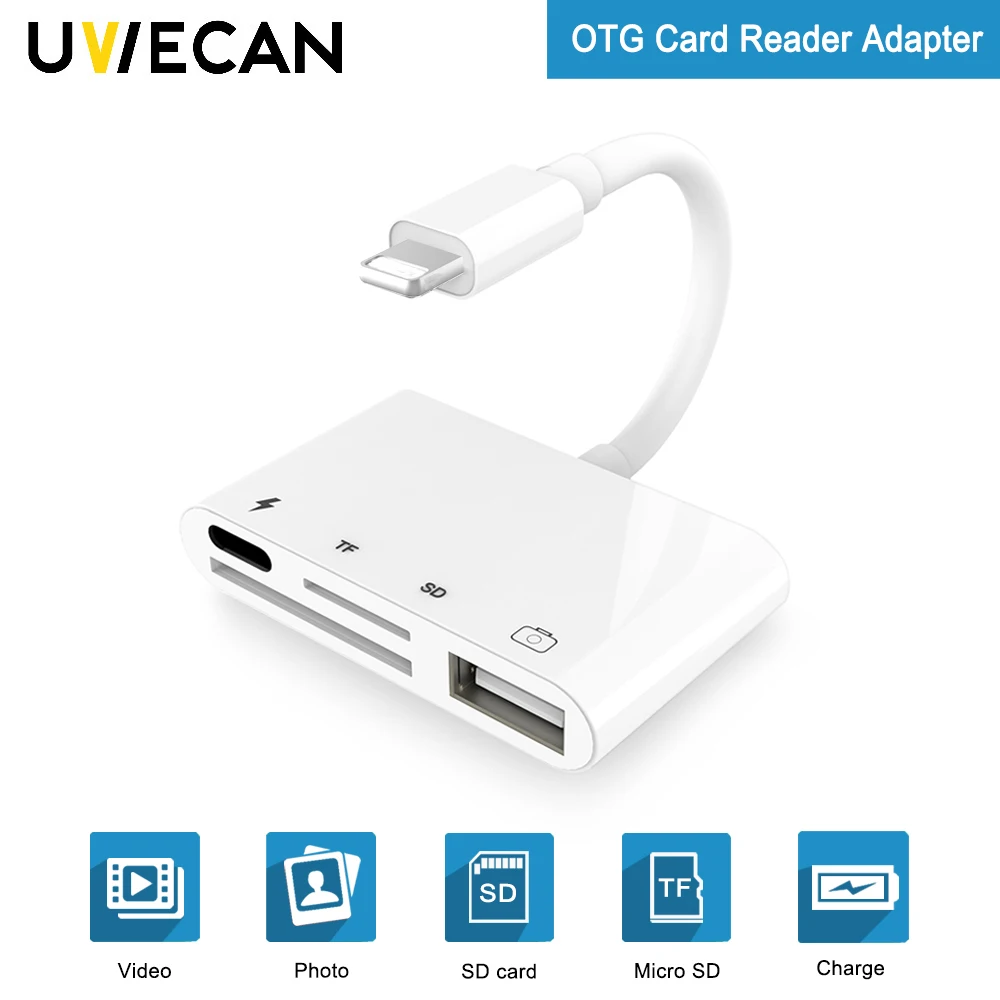 4 в 1 SD TF карта комплект подключения камеры для Lightning к USB камера ридер адаптер OTG