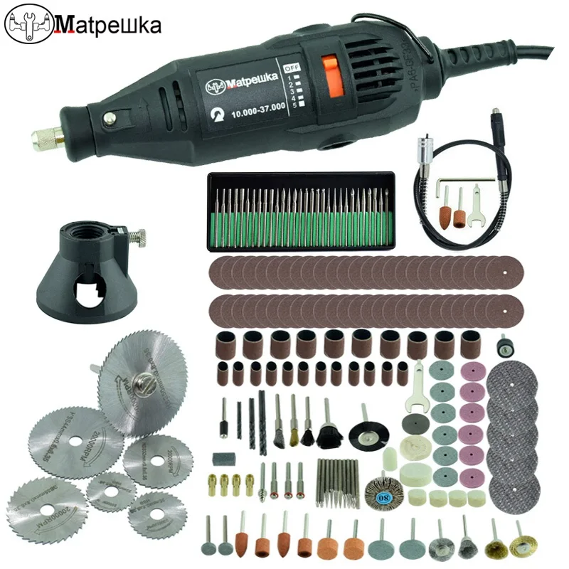 SET 3 Dremel Стиль 180 Вт гравер Многофункциональный роторный Мини электрическая дрель шлифовальный станок гравировальная шлифовальная машина DIY креативные электроинструменты - Цвет: SET 3