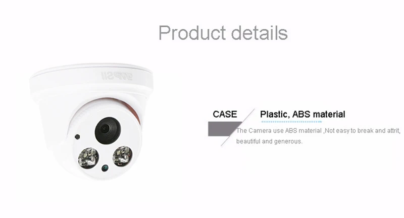Два массива инфракрасных светодиодов пластик 5MP/4MP/2MP H.265+ 25fps Крытый аудио POE IP безопасности купольная CCTV Камера