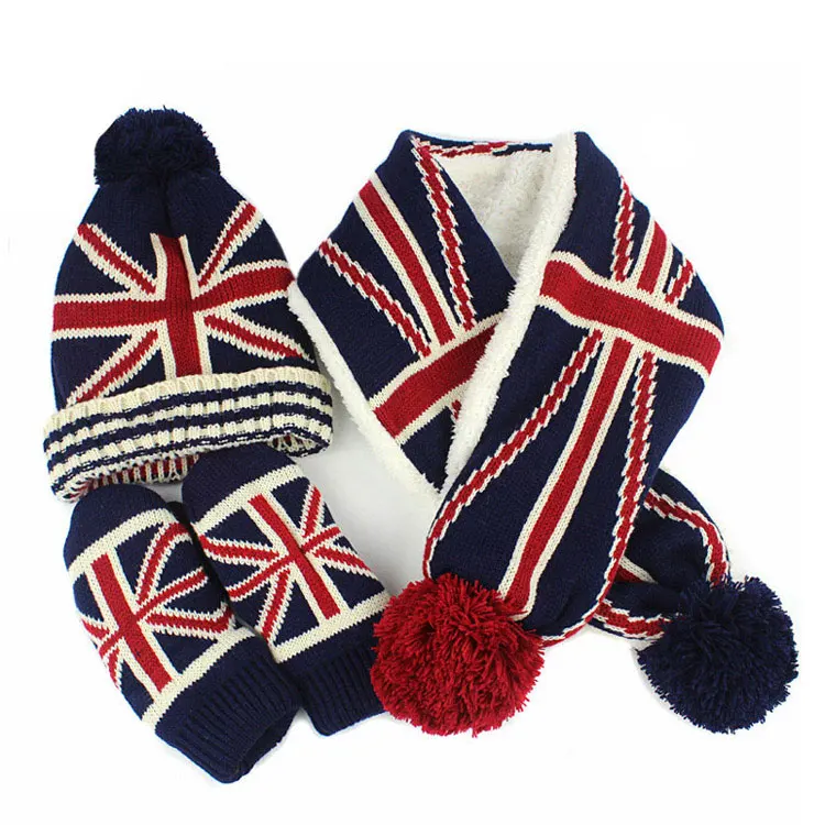 CIVICHIC модная одежда для родителей и ребенка с рисунком Флаг Великобритании шарф