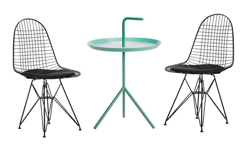 Современный дизайн классический популярный порошковый черный Bertoia Лофт металлический провод стул мягкий обеденный стул со спинкой стальной проволокой боковой стул кафе 1 шт