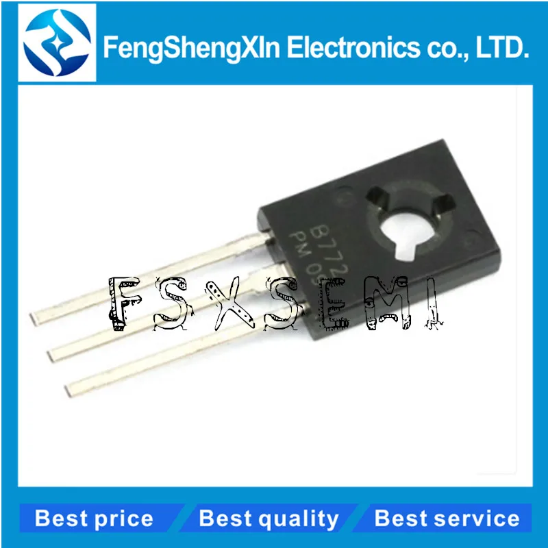 

500pcs/lot B772 2SB772 PNP SILICON POWER TRANSISTOR TO-126