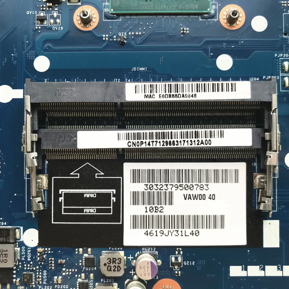 Материнская плата VAW01 для ноутбука DELL 3521 5521 рев: 1 0 Φ ЦП HD8730M/2 ГБ 0P14T7 P14T7 полностью