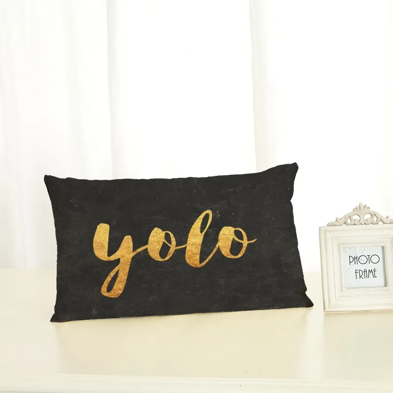 Personalized Text Cushion Covers Fashion Creativity Home decoration 30x50 Decorative Beige Linen Pillow Case | Дом и сад