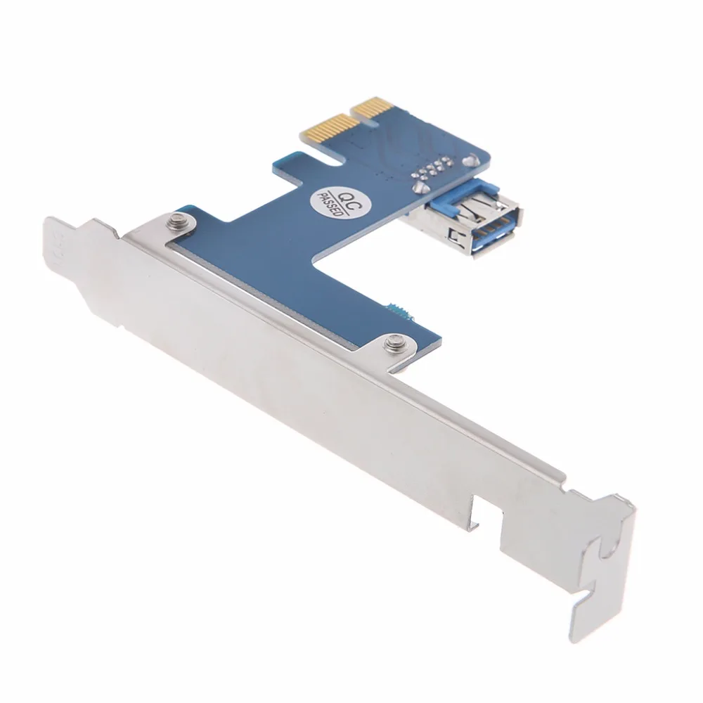 PCI-e PCI E Express 1X до 3 портов 1X переключатель мультипликатор концентратор Riser Card+ USB кабель Высокое качество