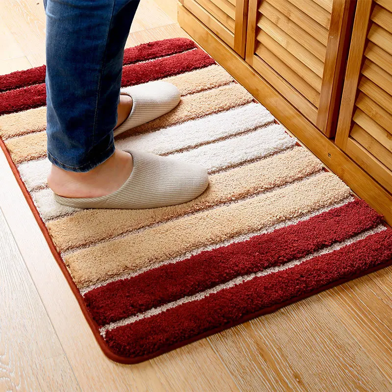 SunnyRain 1-Piece Bath Room Rug Fluffy Mats Slip Resistant Area Rugs Kitchen Washable | Дом и сад