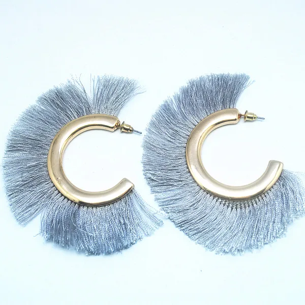 Очаровательные женские ювелирные изделия уха Новое кисточки в этническом стиле