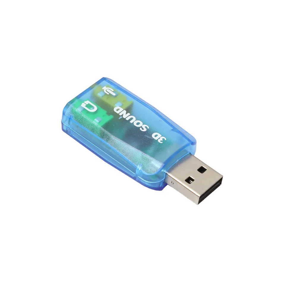 Vovotrad аудио адаптер 3D Звуковая карта 5 1 USB к 3 мм микрофон разъем для наушников
