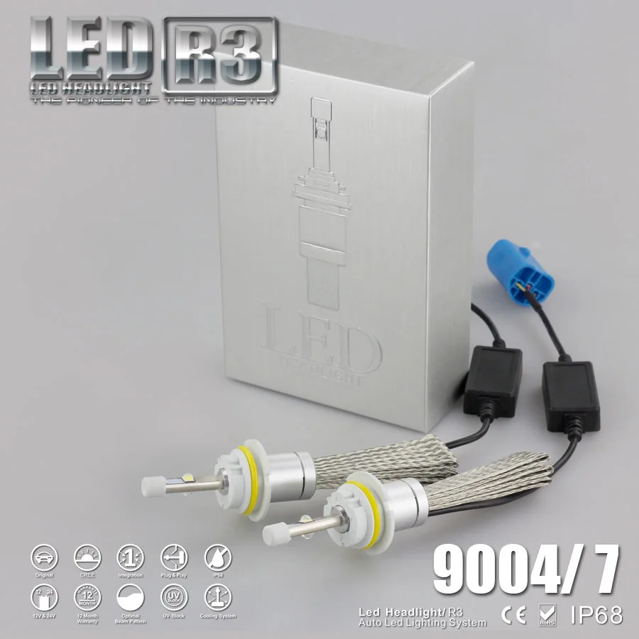 Автомобильные фары H7 H4 LED H1 H11 H3 H13 H27 880 9006 9007 80 Вт 9600LM 6500K|led headlight bulb|headlight bulbled h4 |