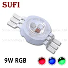 Светодиодный чип высокой мощности 9 Вт 6-контактный RGB красный зеленый синий светодиод Epistar 45mil светодиодный чип светодиодная лампа излучатель диоды Красочные для сценического освещения своими руками