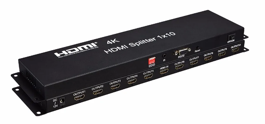 HDMI сплиттер 1X10 4K 2K 3D Full HD1080p 1 в 10 Выход Бесплатная доставка | Электроника
