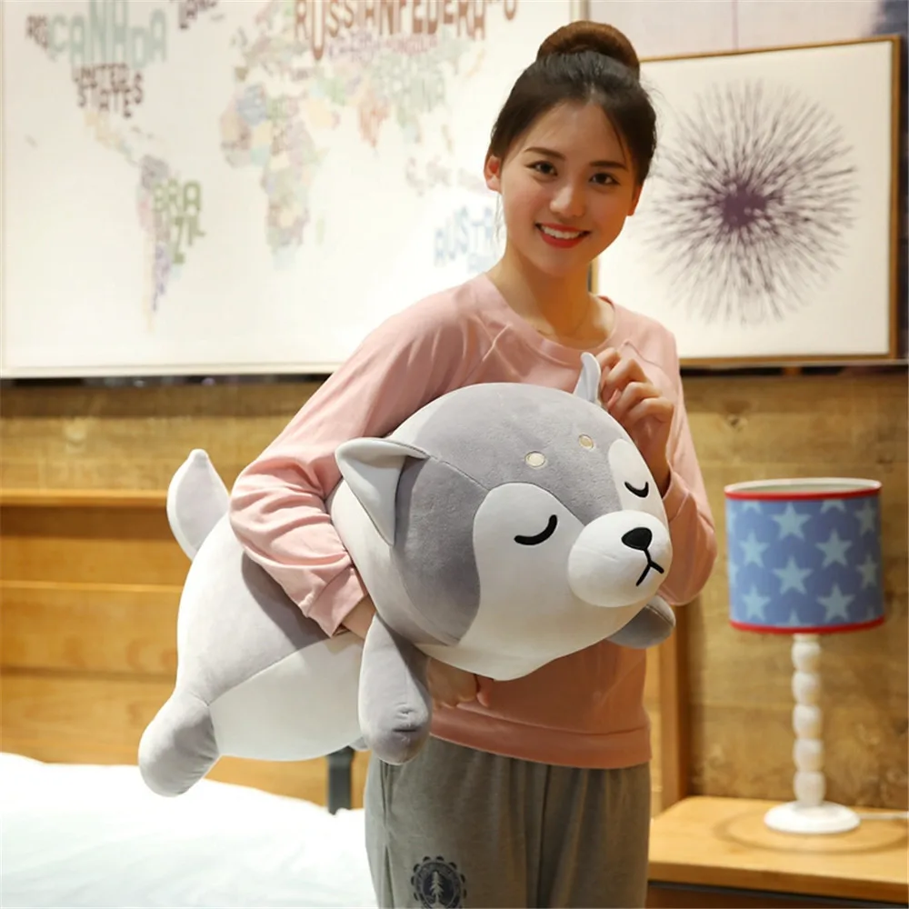 Kawaii Хаски мягкие игрушки 80/100 см Милые Имитация плюшевые куклы Дети Детские