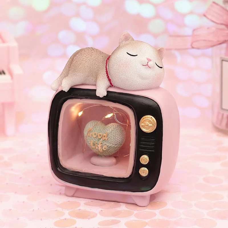 Круглый ночник с мультяшным рисунком светодиодный аккумулятор для детской