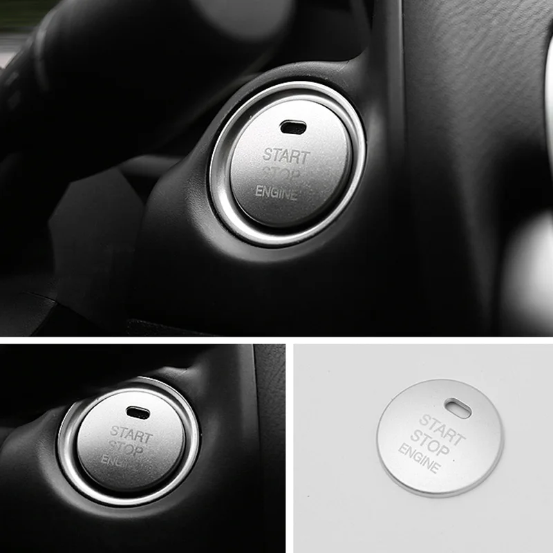 Крышка кнопки запуска двигателя из алюминиевого сплава для Mazda для|Лепнина
