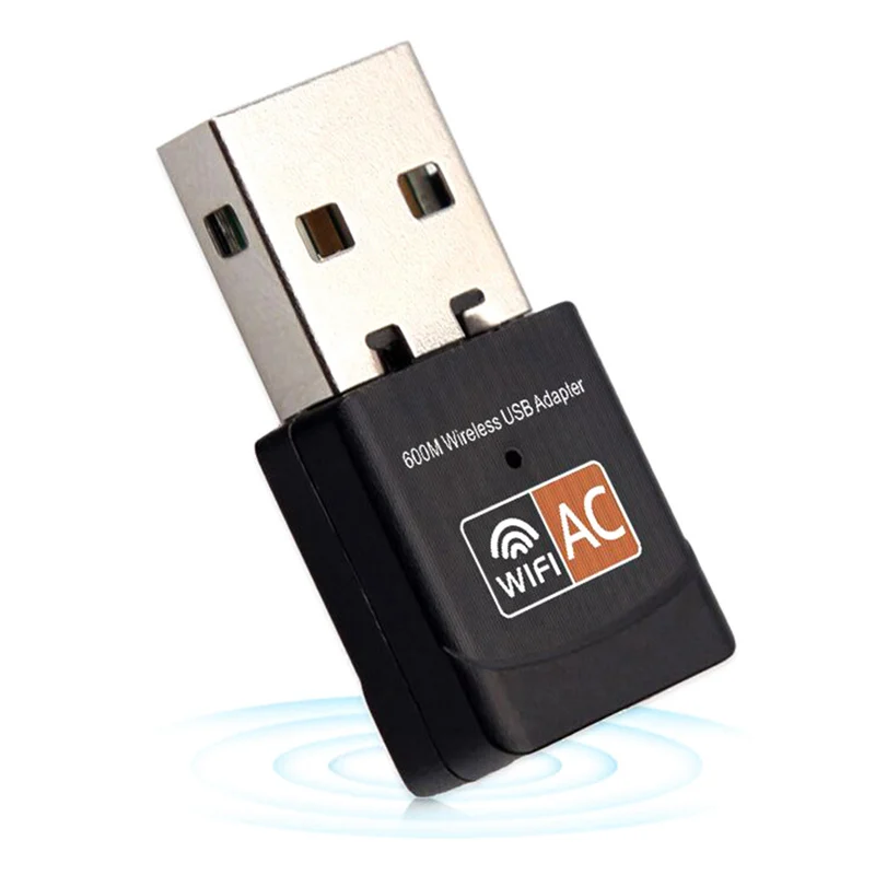 Беспроводной 600 Мбит/с USB wifi адаптер AC600 2 4 ГГц Wi Fi 5 антенны ПК мини компьютер AC