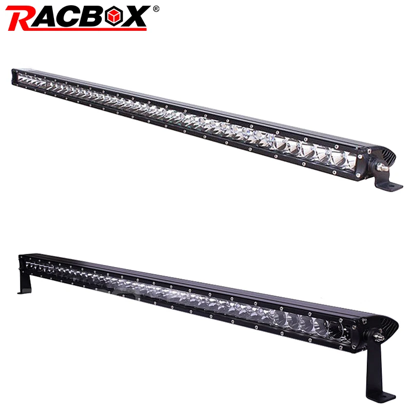 RACBOX 4" 41 дюймов 200 Вт Светодиодный светильник Бар Наводнение комбинированный внедорожный Однорядный 12 В 24 В IP67 морской грузовик 4WD SUV рабочий светильник DRL