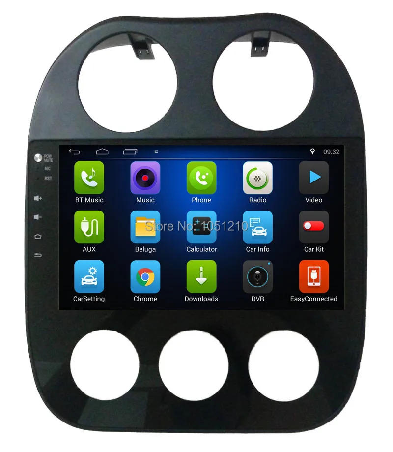 

Ouchuangbo 10,1 дюймов android 9,0 автомобильное мультимедийное радио gps рекордер для Jeep Compass 2010-2016 с Bluetooth mirror link 1080P