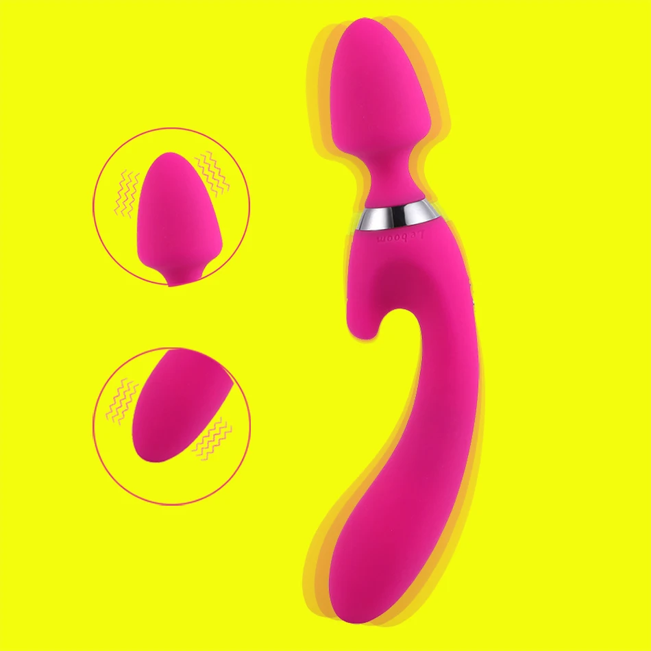 10 частот G Spot фаллоимитатор вибраторы с двойной головкой AV стикер Анальный