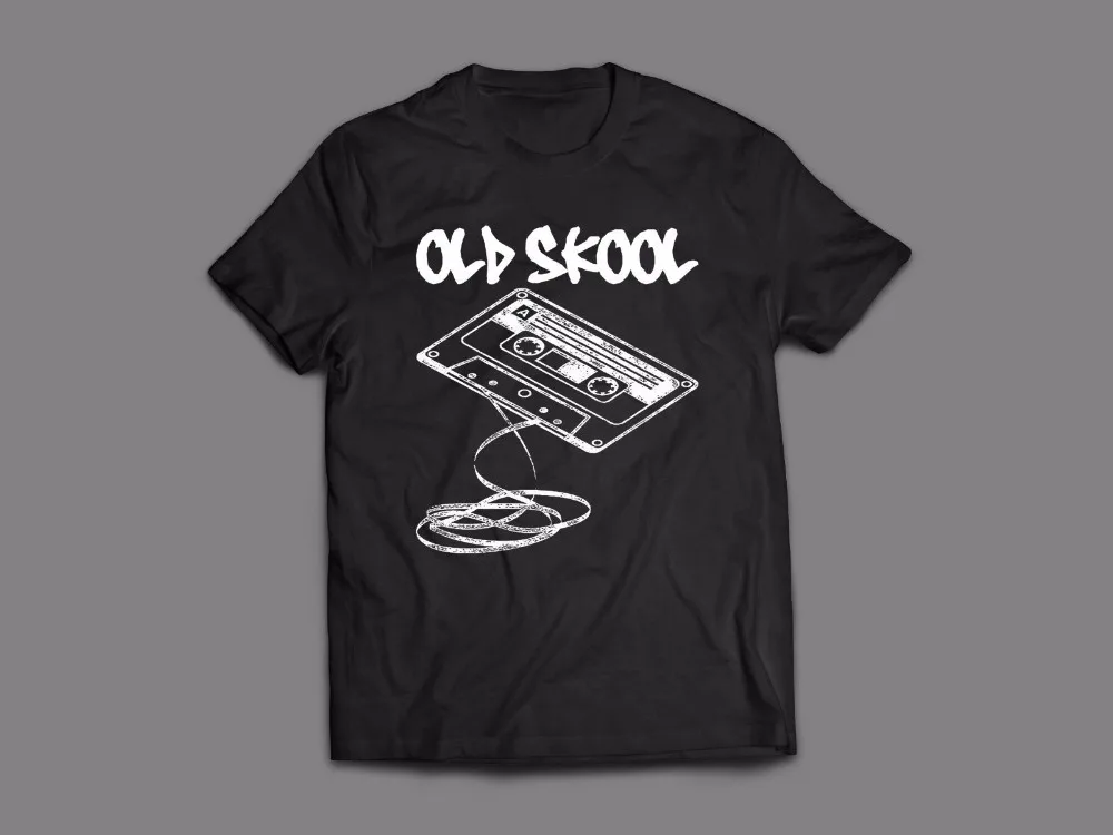 

Old Skool Cassette Tape* Art Logo Custom Good Quality 2019 New Fashion Cotton Men O-Neck Casual Print T Shirt Business