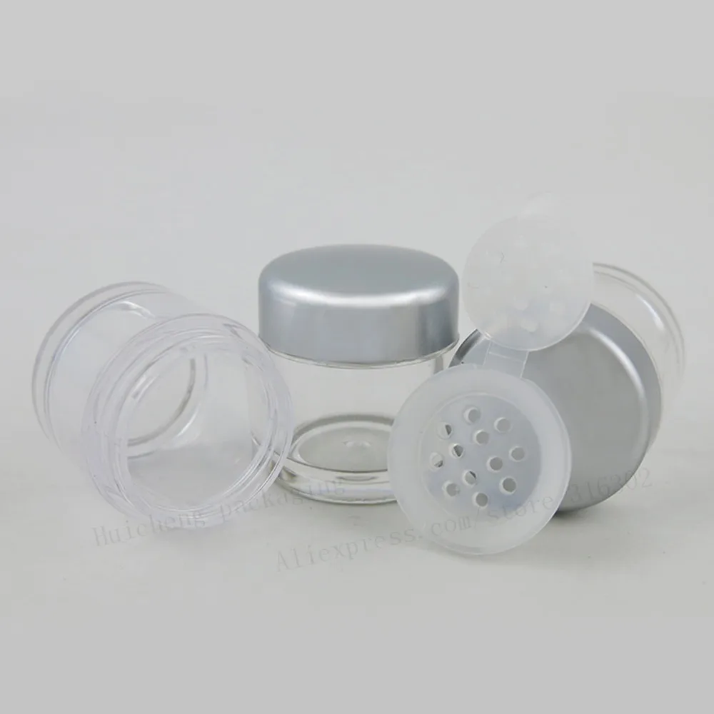 50 x Φ прозрачный образец для макияжа пластиковая банка путешествий 5 мл чехол
