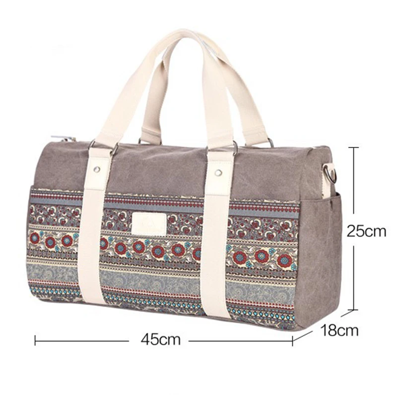National Designer Luggage Travel Bags for Women Duffle Bag Hand Tote Large Weekend Overnight Print Ladies Travelling Bolsos |