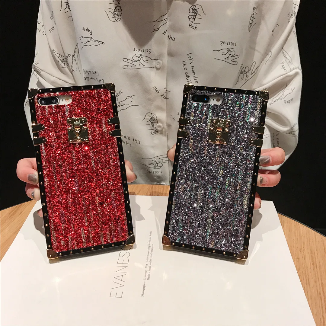 Европейский роскошный блестящий метеоритный чехол для душа IPhone X XS MAX XR 7 8 Plus с