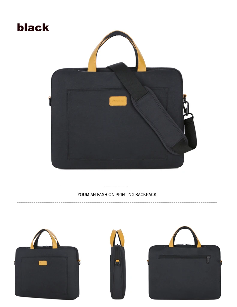 nylon laptop shoulder bag 13 14 15 6 inchmessenger bag for macbook air pro lenovo hp acer dell asus notebook huawei xiaomi free global shipping