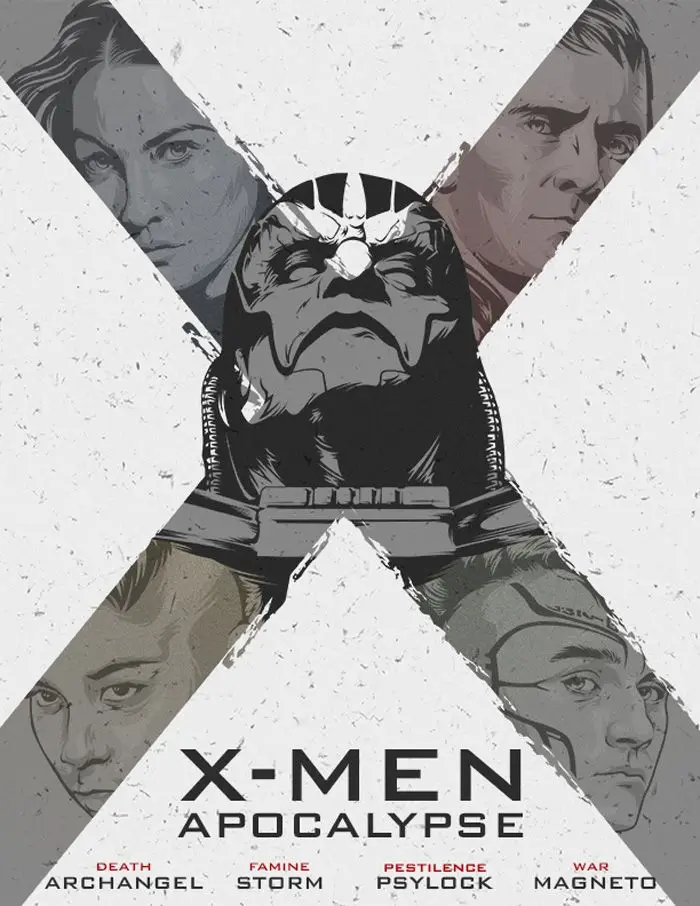 X-Men Apocalypse Art научно-фантастическая фантастика кино Ретро ВИНТАЖНЫЙ ПЛАКАТ из
