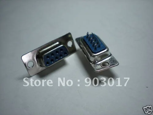 D Sub 9 контактный разъем для припоя 100 шт. в партии|lot lot|lot 100l connector |