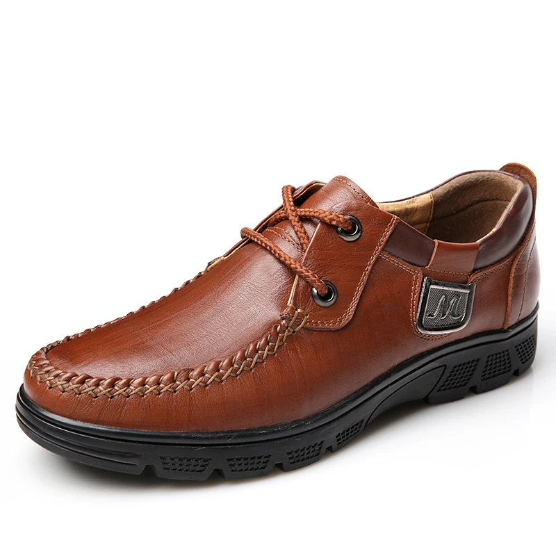 2017 зимние Для мужчин Пояса из натуральной кожи повседневная обувь без шнуровки