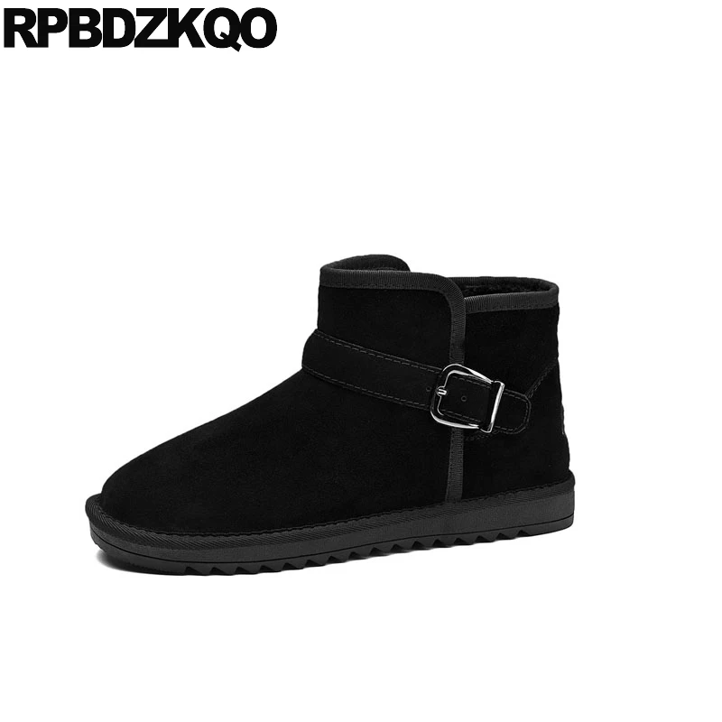 Коротким рукавом размера плюс в австралийском стиле полусапожки ботильоны