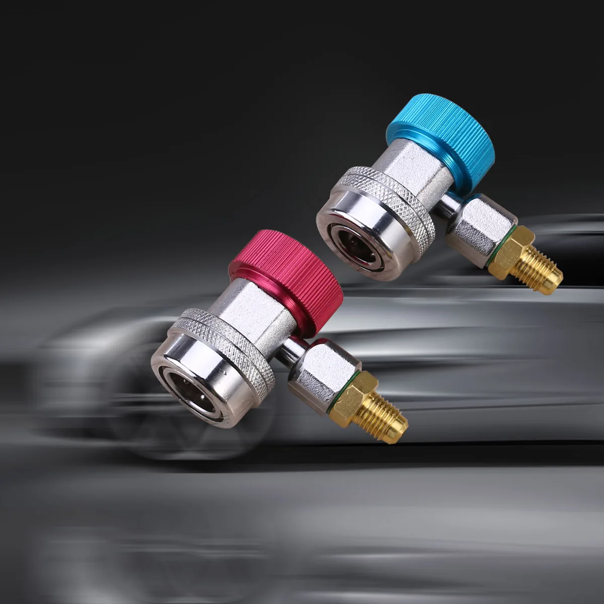 2 шт. хит продаж синий красный Авто кондиционер R134a быстрая муфта разъем адаптер