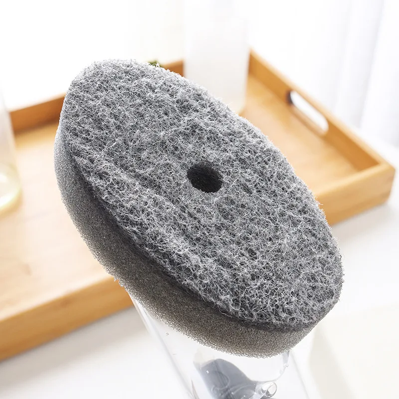 

2 in1 Kitchen water Brush Practical Gadgets Kitchen Cleaning Tool Sponge Brush Soap Dispensing Dish Brush Set