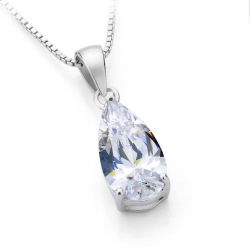 Лидирующий бренд Винтаж 2 5 карат Капли Воды Роскошный Алмаз Обручение кулон