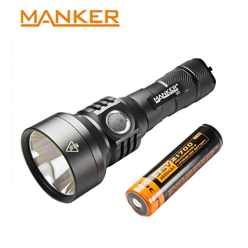 Светодиодный фонарик Manker U22II CREE XHP35 850 люмен быстрая зарядка USB Type C карманный