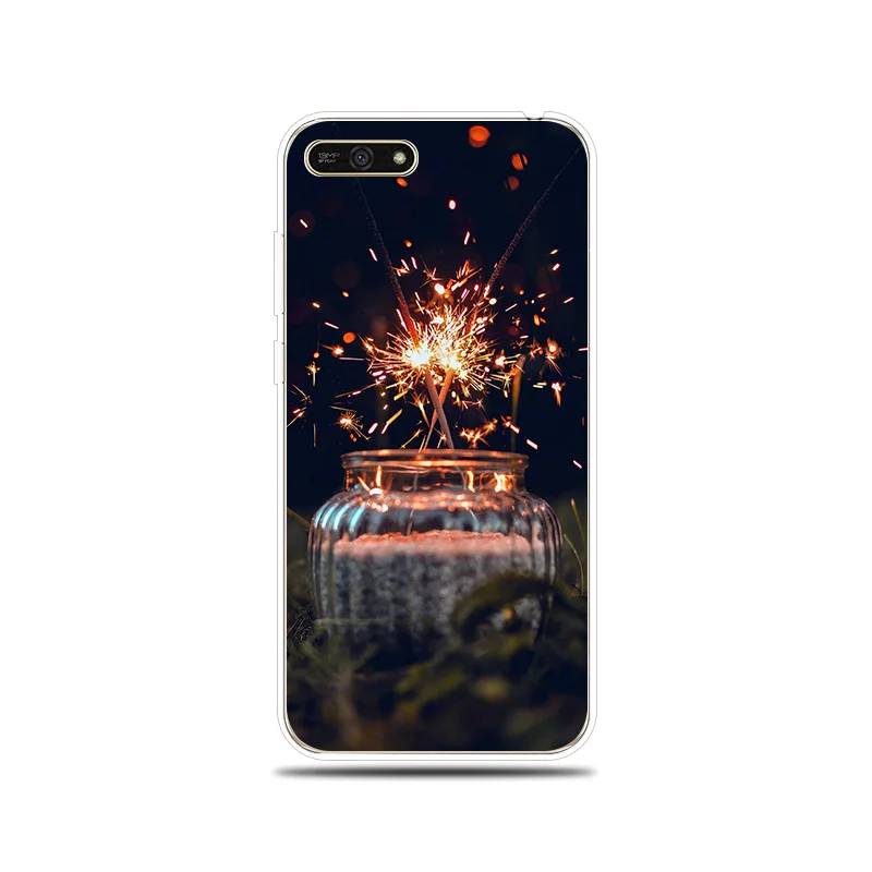 Glowing Bottles Patterned Silicone Phone Case For Huawei Honor 5A 6X 7X 7A Pro 7C 7S 8C 8X Soft Cover 8 9 10 Lite |