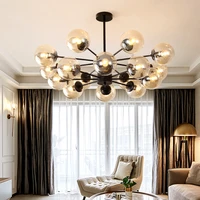 nordic style magic bean creative chandelier living room dining room bedroom study lamp commercial lighting fixtures