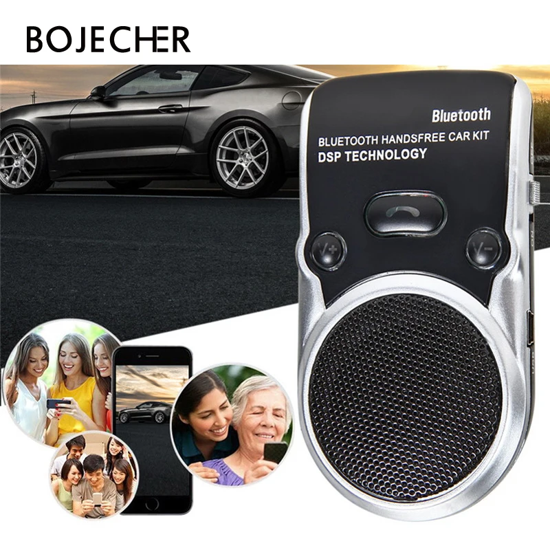 Автомобильный комплект на солнечной батарее Bluetooth беспроводной динамик телефон
