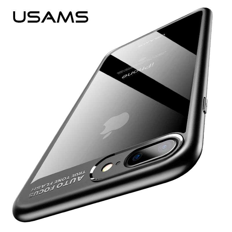 Для iPhone 6S чехол USAMS ультра тонкий ТПУ и акриловый для 6 Plus полная защитная оболочка