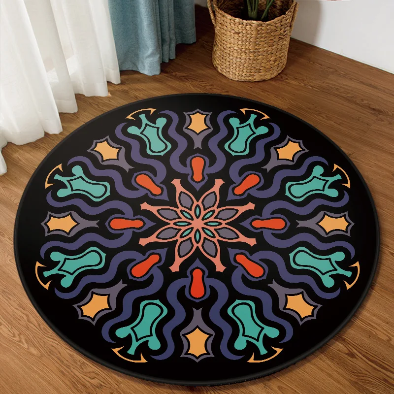 Американский национальный винтажный этнический Тотем Мандала Круглый ковер