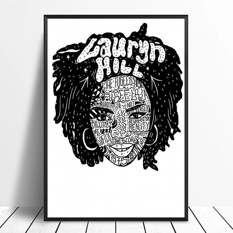 Lauren Hill в стиле хип хоп Rap рок певец плакат домашний Декор стены искусства холст