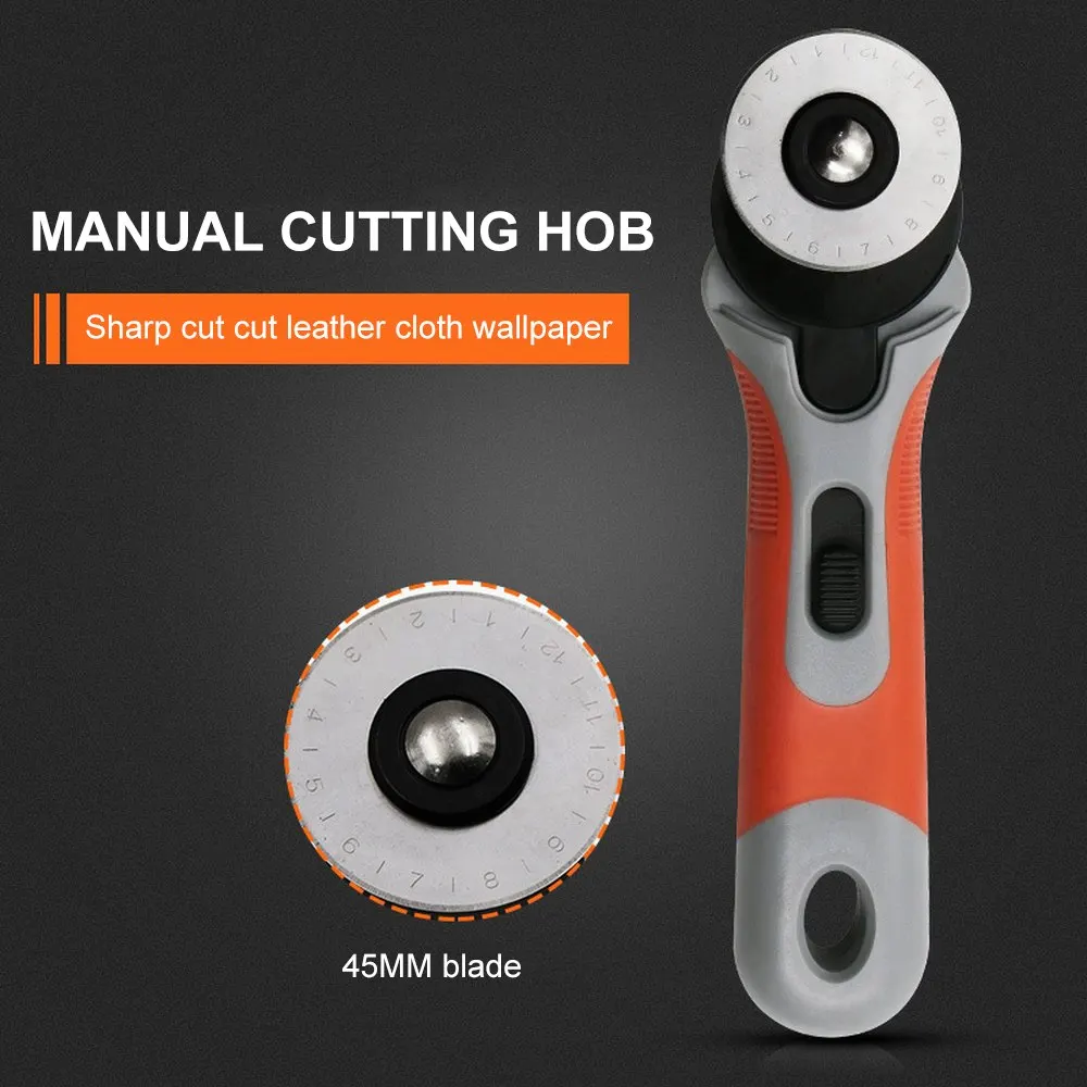 45 мм инструмент для кожи с лезвиями вращающийся резак колесо лоскутного шитья