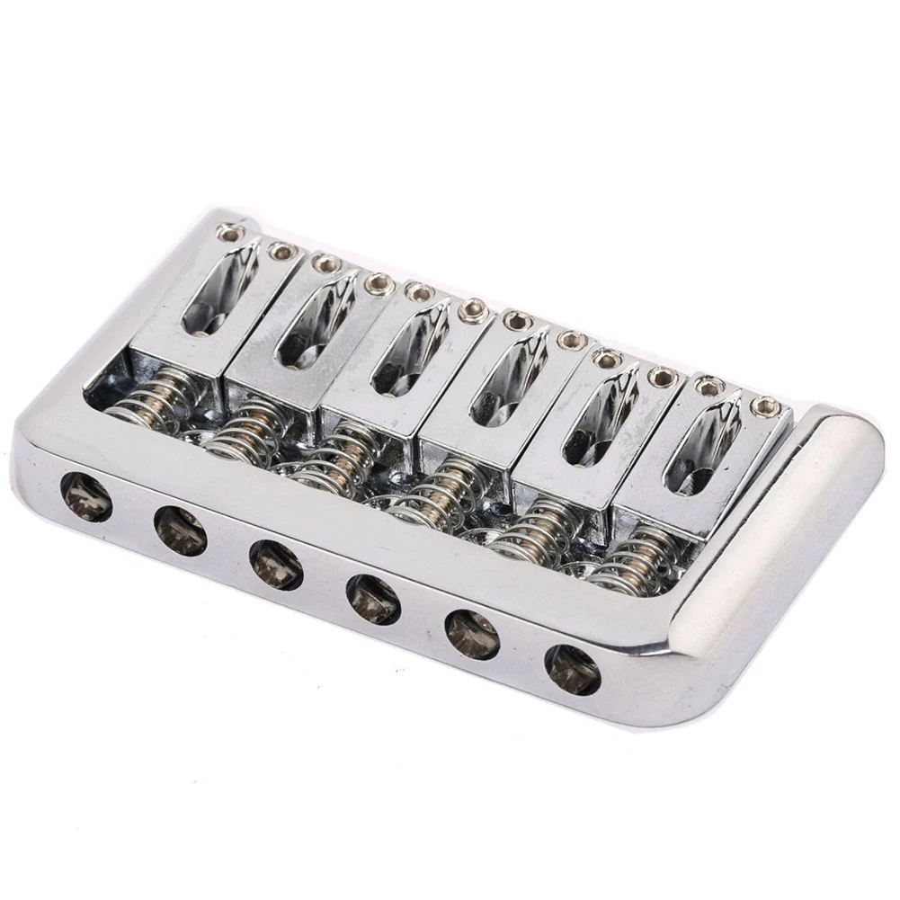 Musiclily 6 String Non tremolo Hardtail Бридж электрогитары седло для Strat Stratocaster Tele гитара Telecaster